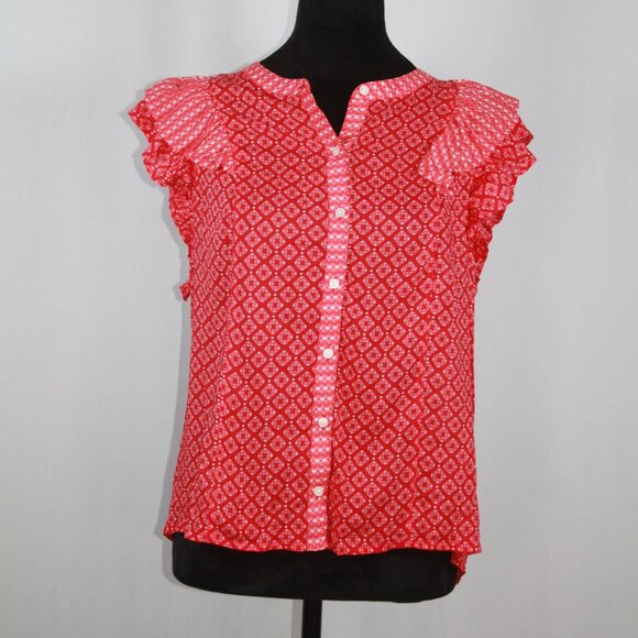 Vineyard Vines Red Button Down Shirt Size Small - Picture 5 of 7